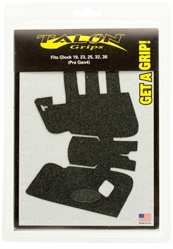 Picture of Talon Grips Adhesive Grip Compatible w/Glock Gen1-3 19/23/25/32/38, Black Textured Granulate 104G