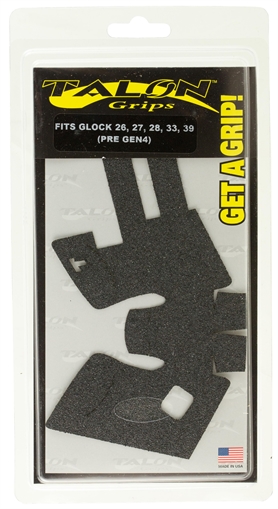 Picture of Talon Grips Adhesive Grip Compatible w/Glock 26/27/28/33/39 Gen3, Black Textured Granulate 105G