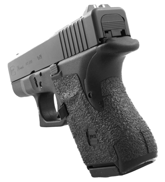 Picture of Talon Grips Adhesive Grip Compatible w/Glock 26/27/28/33/39 Gen4 w/Medium Backstrap, Black Textured Rubber 117R