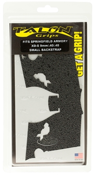 Picture of Talon Grips Adhesive Grip Textured Black Rubber for Springfield XD-S 9,40,45 with Small Backstrap 207R