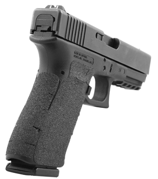 Picture of Talon Grips Adhesive Grip Glock Gen5 19/23/25/32/38/44 w/Large Backstrap, Black Textured Granulate 384G