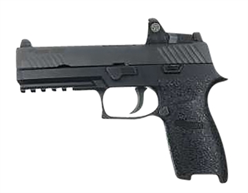Picture of Talon Grips Adhesive Grip Textured Black Rubber, Fits (Full Size) Sig P250, P320, M17/M18 EV08R