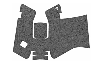 Picture of TALON Grips Inc Rubber, Grip, Adhesive Grip, Fits Glock 19X, 17 Gen 5 MOS/45 (Medium Backstrap) 17, 22, 24, 31, 34, 35, 37 Gen5 (Medium Backstrap), Black 380R