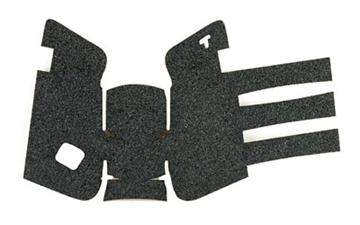 Picture of TALON Grips Inc Granulate, Grip, Adhesive Grip, Fits Glock Gen4 19, 23, 25, 32, 38 Medium Backstrap, Black 111G