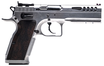 Picture of Tanfoglio IFG Defiant Stock Master 38 Super 17+1 4.75" Hard Chrome Steel/Wood Grip TFSTOCKM38