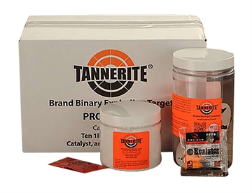 Picture of Tannerite 1/2 Pound Target Impact Enhancement Explosion White Vapor Centerfire Rifle Firearm 0.50 lb Includes Catalyst/Mixing Container 10 Targets 12PK10