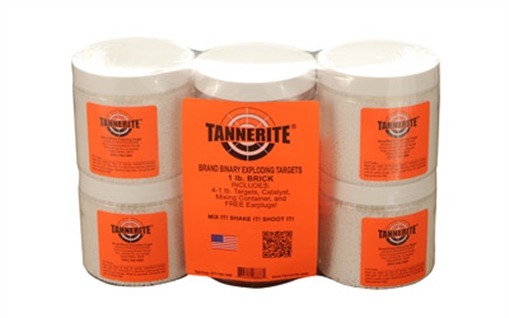 Picture of Tannerite 1BR 1 Pound Target Impact Enhancement Explosion White Vapor Centerfire Rifle Firearm 1 lb 16 Targets *Sold by Case 1BR 1 BR