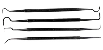 Picture of Tapco Gun Pick Tool Set Black Cleaning 4 Pack TAP22015
