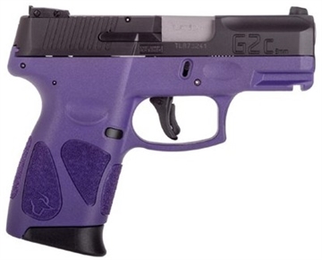 Picture of Taurus 1G2C93112DP G2C 9mm Luger 3.25" 12+1 Dark Purple Black Carbon Steel Slide Dark Purple Polymer Grip 1-G2C931-12DP