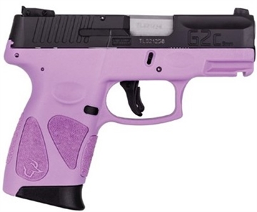 Picture of Taurus 1G2C93112LP G2C 9mm Luger 3.25" 12+1 Light Purple Black Carbon Steel Slide Light Purple Polymer Grip 1-G2C931-12LP