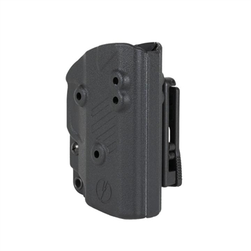 Picture of AXON/TASER (LC PRODUCTS) Pulse Blade Tech OWB Black Kydex Stun Gun Holster Belt Clip Compatible w/ Taser Pulse/Taser Pulse+ 30052