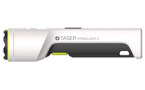 Picture of TASER Strikelight 2 Kit, Stun Gun, White, Includes Wrist Strap and Charging Cable 100065