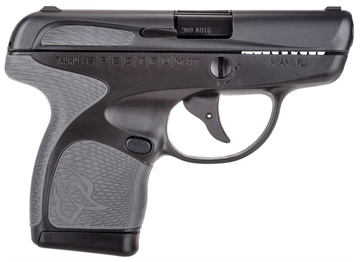 Picture of Taurus 1007031102 Spectrum 380 Automatic Colt Pistol (ACP) Double 2.80" 6+1/7+1 Black Polymer Frame Gray Synthetic Grip Black Carbon Steel Slide 725327613794