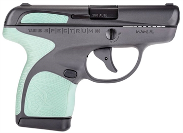 Picture of Taurus 1007031216 Spectrum 380 Automatic Colt Pistol (ACP) Double 2.80" 6+1/7+1 Gray Polymer Frame Mint Synthetic Grip Black Carbon Steel Slide 725327614135