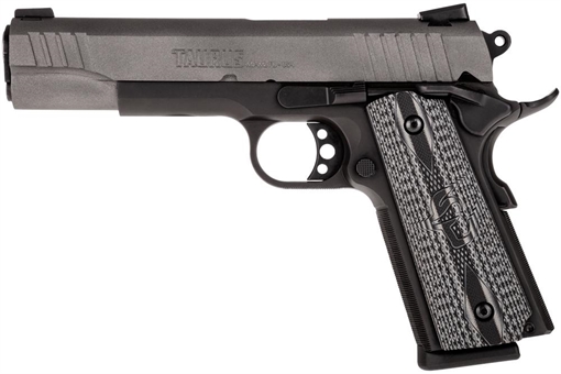 Picture of TAURUS 1911 HGA 45 AUTO 5 IN BBL CERAKOTE GRAY SLIDE BLACK FRAME CUSTOM VZ GRIP 1 8RD MAG 1-191101G-VZ