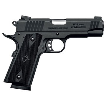 Picture of Taurus USA 1911, Single Action Only, Semi-automatic, Metal Frame Pistol, Commander Size, 45 ACP, 4.2" Barrel, Steel Alloy, Matte Finish, Black, Novak Sights, Manual Thumb Safety, 8 Rounds, 1 Magazine 1-191101COM