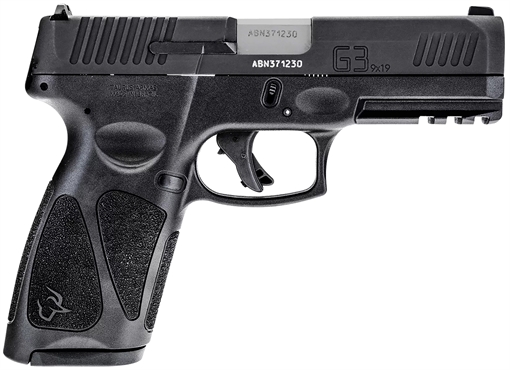 Picture of Taurus USA G3, Striker Fired, Semi-automatic, Polymer Frame Pistol, Full Size, 9MM, 4" Barrel, Matte Finish, Black, Fixed Steel Front Sight, Drift-Adjustable Steel Rear Sight w/ Serrated Ramp, Manual Thumb Safety, 17 Rounds, 2 Magazines 1-G3B941-17 1G3B94117