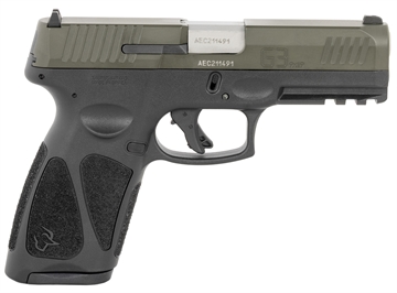 Picture of Taurus 1-G3B94B G3 Full Size Frame 9mm 17+1 4" Matte Stainless Steel Barrel, OD Green Serrated Alloy Steel Slide, Black Polymer Frame w/Picatinny Rail, Textured Grip 1-G3B94B 1G3B94B