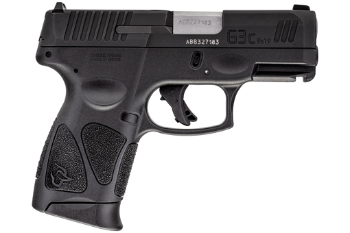 Picture of Taurus USA G3C, Striker Fired, Semi-automatic, Polymer Frame Pistol, 9MM, Compact, 3.2" Barrel, Matte Finish, Black, Fixed Front Sight With Drift Adjustable Rear Sight, Manual Thumb Safety, 12 Rounds, 3 Magazines 1-G3C931 1G3C931