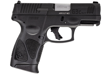Picture of Taurus USA G3C, Striker Fired, Semi-automatic, Polymer Frame Pistol, 9MM, Compact, 3.2" Barrel, Matte Finish, Black, Fixed Front Sight With Drift Adjustable Rear Sight, Manual Thumb Safety, 12 Rounds, 3 Magazines 1-G3C931 1G3C931