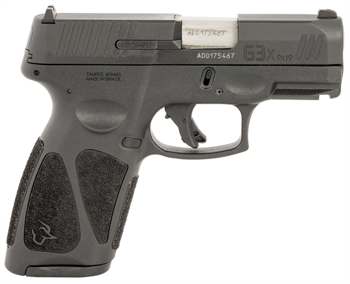 Picture of Taurus 1G3XSR903110 G3X Full Size Frame 9mm Luger 10+1 3.26" Matte Stainless Steel Barrel, Matte Black Tenifer Serrated Steel Slide, Black Polymer Frame w/Picatinny Rail, Black Polymer Grip 1-G3XSR9031-10