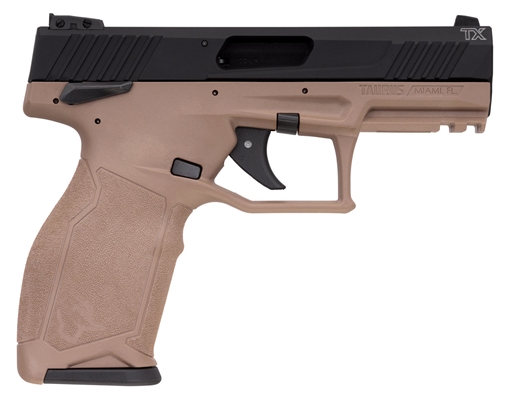 Picture of Taurus TX22 .22 LR 10RD 4" Barrel Semi-Automatic Pistol Black/Tan Finish 1-TX22141F-10 1TX22141F10