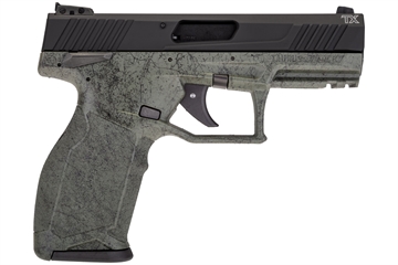 Picture of Taurus TX 22 Pistol LR. 4 in. Green Splatter Black 10 rd. 1TX22141SP210