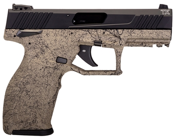 Picture of Taurus TX22 Handgun 22LR 16rd Magazines (2) 4" Barrel Black Slide FDE Frame with Black Splatter 1-TX22141SP3 1TX22141SP3