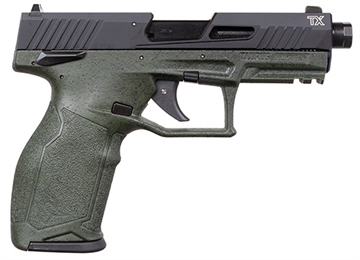 Picture of Taurus 1-2TX22141SP2-10 TX22 Gen 2 Full Size Frame 22 LR 10+1 4.10" Threaded Barrel, Serrated Slide, Polymer Frame w/Picatinny Rail, Right Hand 1-2TX22141SP2-10 12TX22141SP210