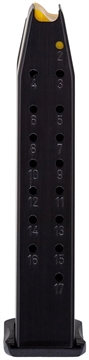 Picture of Taurus USA Magazine, 9MM, 17 Rounds, Fits TH9 and TS9, with Finger Rest, Black 358-0009-01 358000901