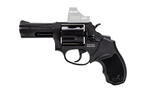Picture of Taurus 2605P31 605 T.O.R.O. Small Frame 357 Mag/38 Special +P 5rd 3" Matte Black Stainless Steel Barrel, Cylinder & Frame, Extended Ejector Rod, Black Rubber Grip, Transfer Bar Safety, Optics Ready 2-605P31