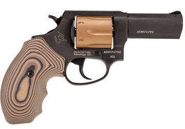 Picture of Taurus USA Model 605 TORO, Single/Double Action, Steel Frame Revolver, 357 Magnum/38 Special, 3" Barrel, Matte Finish, Black and Tan, VZ G10 Brown and Black Grips, Optic Ready (Not Included), 5 Rounds 2-605P31EVZ19