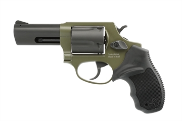 Picture of Taurus 260531F Defender 605 SA/DA 357 Mag/38 Special +P 5rd 3", Black Barrel/Cylinder, Sniper Green Frame, Black Hogue Rubber Grip, Fixed Front Sight 2-60531F