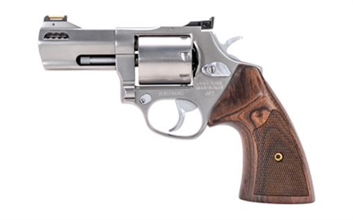 Picture of Taurus USA Model 692, Executive Grade, Metal Frame Revolver, Medium Frame, 357 Magnum/38 Special, 3" Ported Barrel, Matte Finish, Silver, Custom Walnut Grips, 7 Rounds, Includes 9MM Cylinder and Lockable Hard Case 2-692EX39 2692EX39