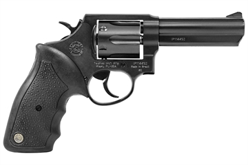 Picture of Taurus USA Model 82, Double Action, Metal Frame Revolver, Medium Frame, 38 Special +P, 4" Barrel, Steel, Oxide Finish, Black, Rubber Grips, Fixed Sights, 6 Rounds 2-820041 2820041