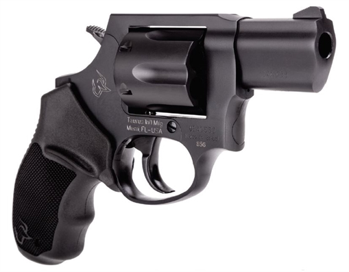 Picture of Taurus USA Model 856, Double Action, Metal Frame Revolver, Small Frame, 38 Special +P, 2" Barrel, Steel, Matte Finish, Black, Rubber Grips, Fixed Sights, 6 Rounds 2-85621 285621