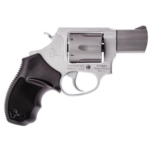 Picture of Taurus USA Model 856, Double Action, Metal Frame Revolver, Small Frame, 38 Special +P, 2" Barrel, Alloy, Matte Anodized Finish, Silver, Rubber Grips, Fixed Sights, 6 Rounds 2-85629UL 285629UL