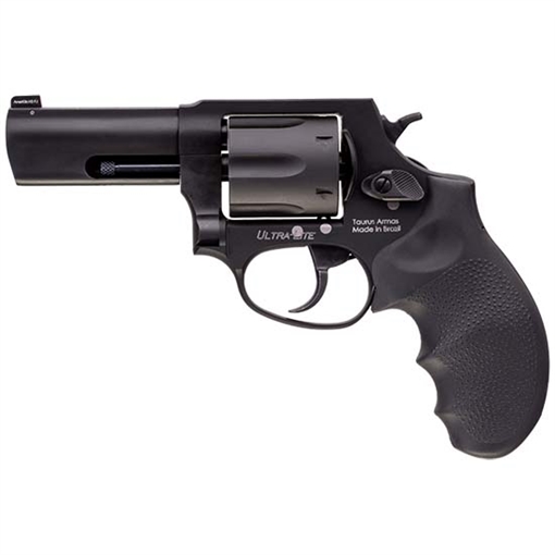 Picture of Taurus USA Model 856, Double Action, Metal Frame Revolver, Medium Frame, 38 Special +P, 3" Barrel, Front Night Sight, Alloy, Anodized Finish, Black, Hogue Grip, 6 Rounds 2-85631ULNS 285631ULNS