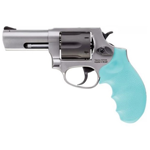 Picture of TAURUS 856 38SPL 3 SS BLK CYL CYAN HOGUE GRIP 6RD 285635CY