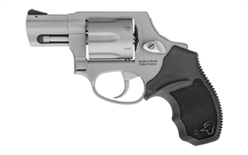 Picture of Taurus USA Model 856CH, Double Action Only, Metal Frame Revolver, Small Frame, 38 Special +P, 2" Barrel, Stainless Steel, Matte Finish, Silver, Rubber Grips, Fixed Sights, 6 Rounds, Concealed Hammer 2-856029CH 2856029CH