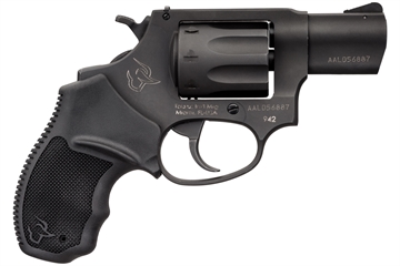 Picture of Taurus USA Model 942, Double Action, Metal Frame Revolver, Small Frame, 22LR, 2" Barrel, Steel, Matte Finish, Black, Polymer Grips, 8 Rounds 2-942021 2942021