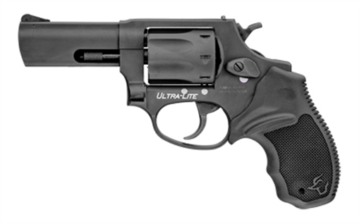 Picture of Taurus 2942031UL 942 Ultra-Lite 22 LR 8rd 3" Matte Black Finish Barrel, Matte Black Finish Cylinder, Black Anodized Finish Aluminum Frame & Finger Grooved Black Polymer Grip 2-942031UL