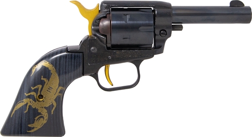 Picture of Heritage Barkeep Handgun .22 LR 6rd Capacity 3" Barrel Black with Gold Scorpion Accent BK22B3-SCNGA