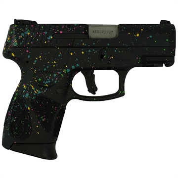 Picture of Taurus G2C Custom "Multi-Color Paint Splatter" Handgun 9mm Luger 12rd Magazines (2) 3.2" Barrel 1-G2C931-12 MOD80SP