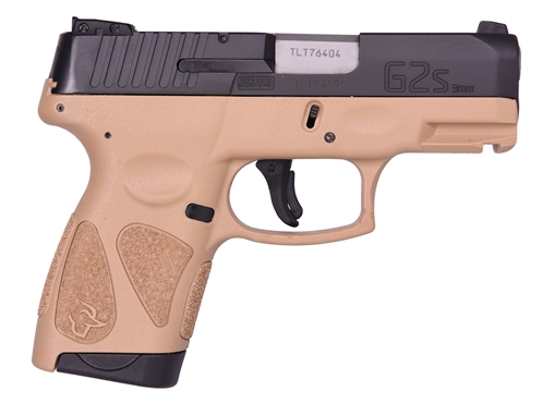 Picture of Taurus 1G2S931T G2S 9mm Luger 7+1 3.26" Stainless Steel Barrel, Matte Black Serrated Steel Slide, Tan Polymer Frame w/Picatinny Rail, Tan Polymer Grip ,Right Hand 1-G2S931T