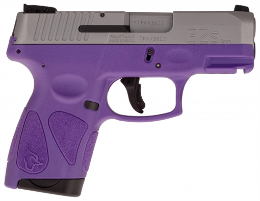 Picture of Taurus G2S Handgun 9mm Luger 7rd Magazines 3.2" Barrel Stainless Slide/Dark Purple Grip 1-G2S939DP