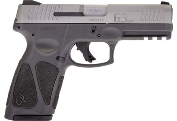 Picture of Taurus USA G3, Striker Fired, Semi-automatic, Polymer Frame Pistol, Full Size, 9MM, 4" Barrel, Matte Finish, Silver Slide, Gray Frame, Fixed Steel Front Sight, Drift-Adjustable Steel Rear Sight w/ Serrated Ramp, Manual Thumb Safety, 2 Magazines, (1) 15 Round and (1) 17-Round 1-G3B949G 1G3B949G