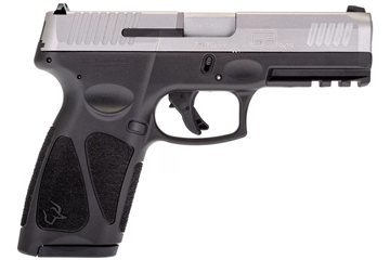 Picture of Taurus USA G3, Striker Fired, Semi-automatic, Polymer Frame Pistol, Full Size, 9MM, 4" Barrel, Matte Finish, Silver Slide, Black Frame, Fixed Steel Front Sight, Drift-Adjustable Steel Rear Sight w/ Serrated Ramp, Manual Thumb Safety, 2 Magazines, (1) 15-Round and (1) 17-Round 1-G3B949 1G3B949