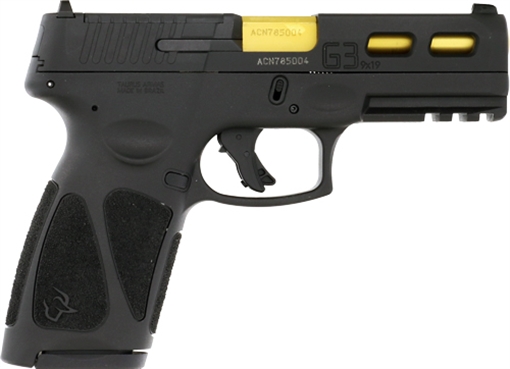 Picture of TAURUS G3 TORO 9MM 17-SHOT GOLD CUSTOM SLIDE CUTS (TALO) 1G3P941TL1