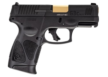 Picture of TAURUS G3C 9MM BLK/BLK GOLD BBL 12+1 1-G3C931-GB